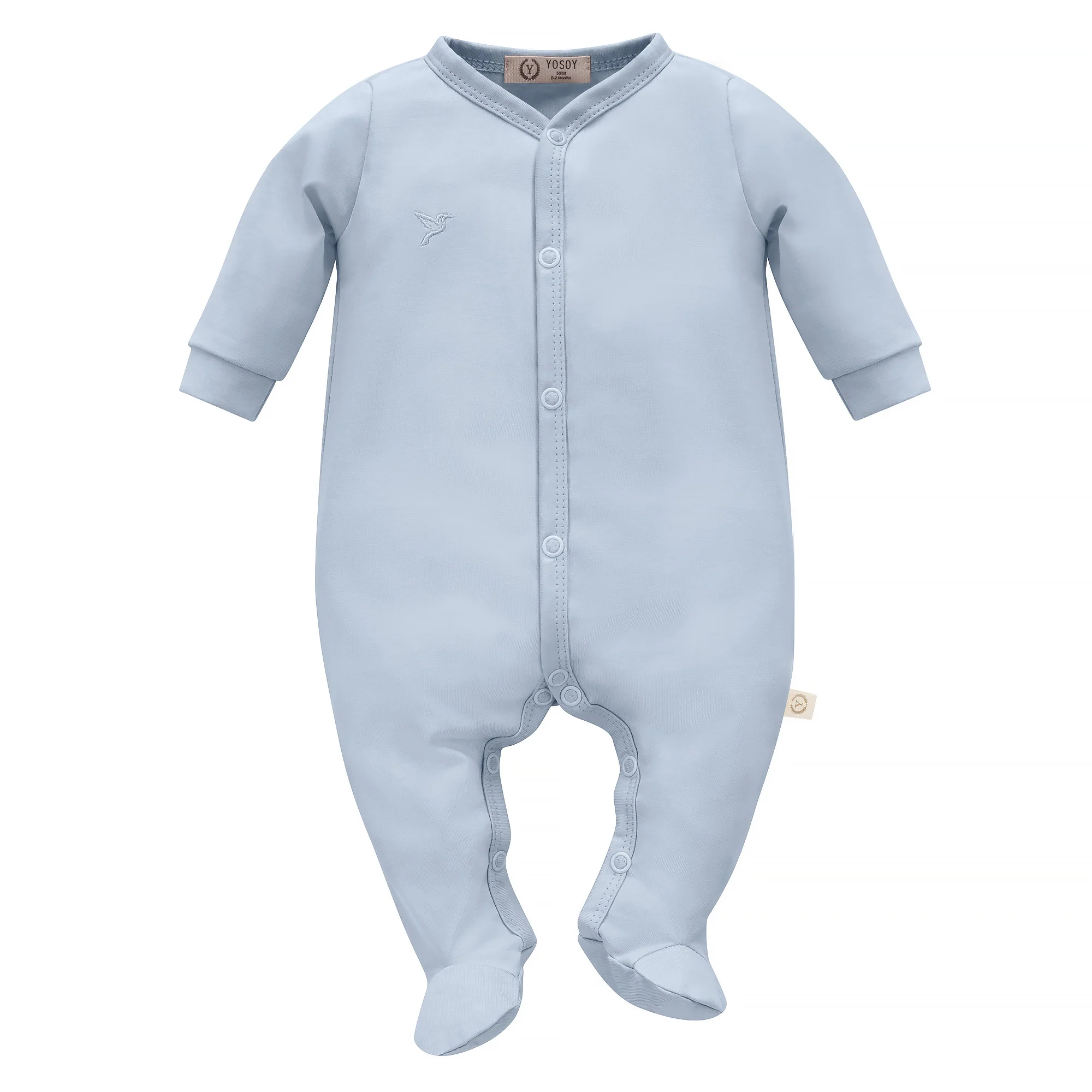 Rampers niemowlęcy z bawełny organicznej Basic - Image 6